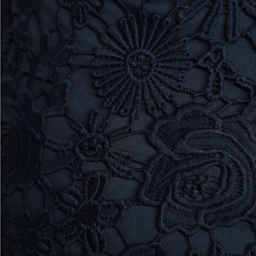 Lulu’s Romance Language Navy Blue Backless Lace Dress - Picture 3 of 8